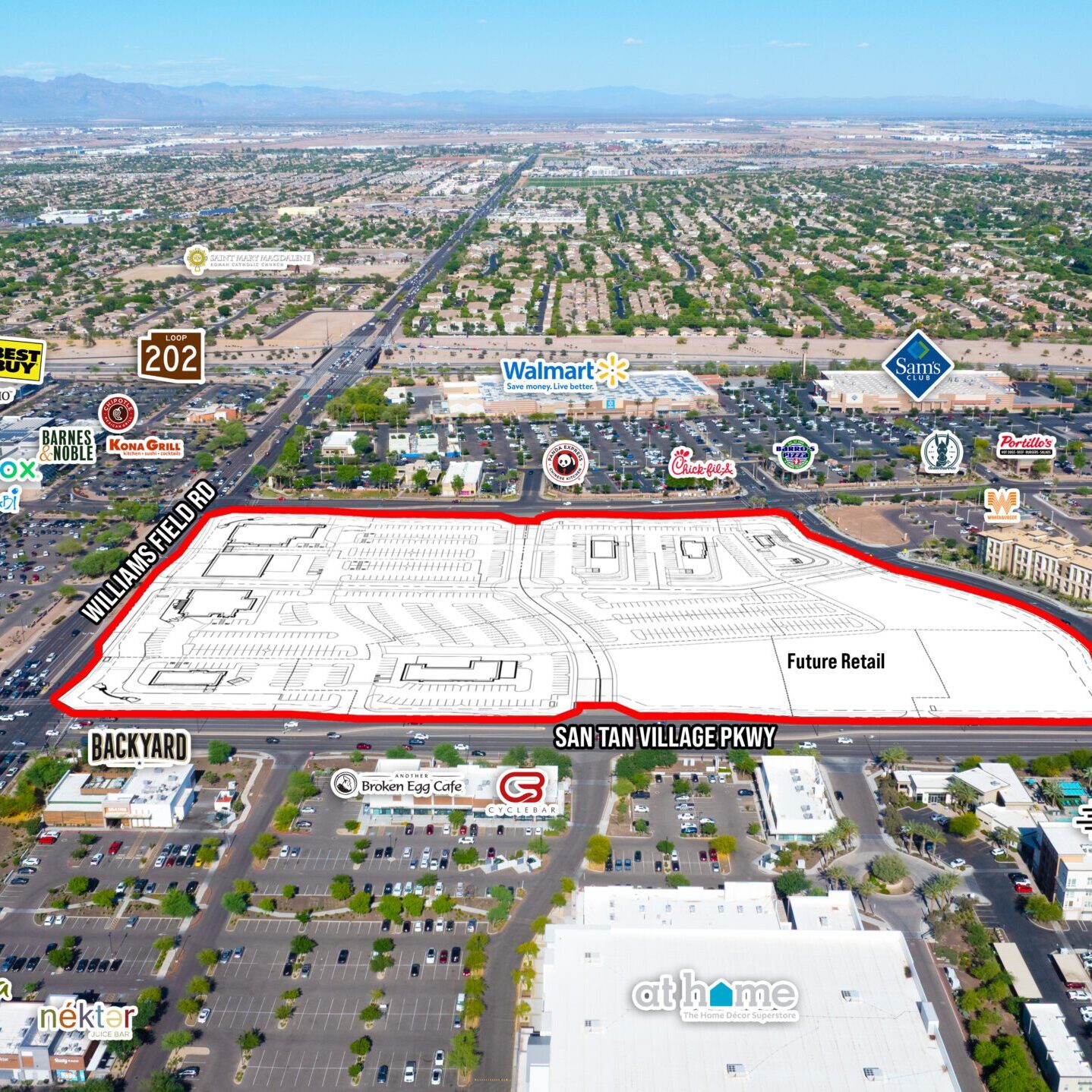 SanTan Crossing Aerial